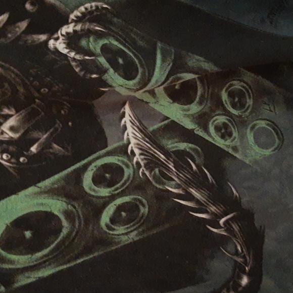 The Mountain Electric Dragon Tee T-Shirt, Dark Green, Adult Small - Picture 4 of 9